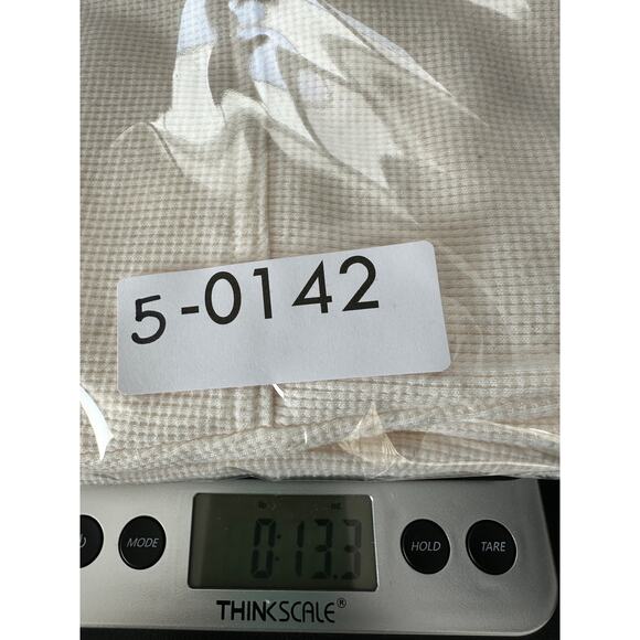 Victorias Secret Glow Waffle Pajama Pant Large Wide Cropped Leg Ivory Loungewear - Picture 8 of 8